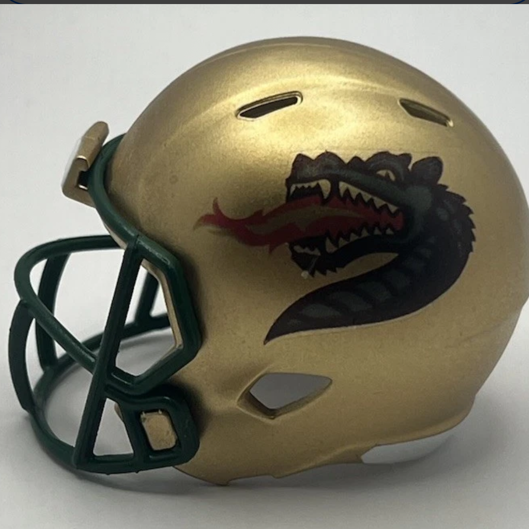 Custom UAB Blazers Pocket Pro Helmet Gold American Conference