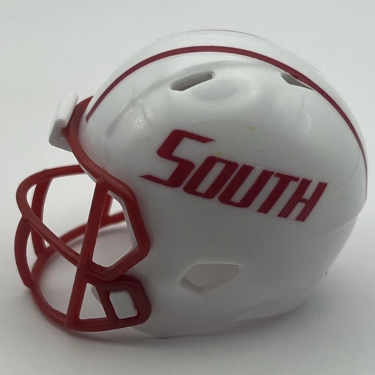 Custom South Alabama Jaguars Pocket Pro Helmet White Sun Belt