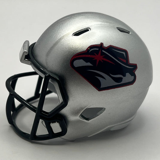 Custom UNLV Rebels Pocket Pro Helmet Silver Mountain West