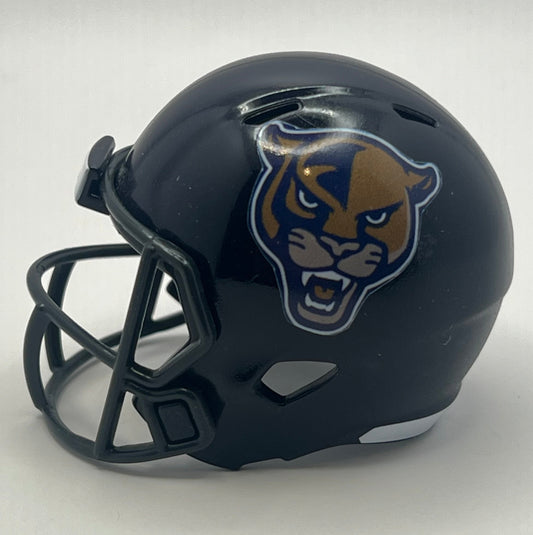 Custom FIU Panthers Pocket Pro Helmet Navy Blue Conference USA