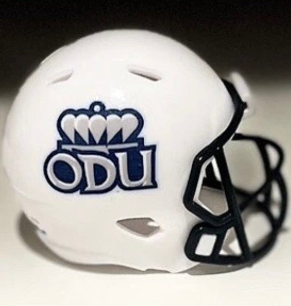 Custom Old Dominion Monarchs Pocket Pro Helmet White Sun Belt