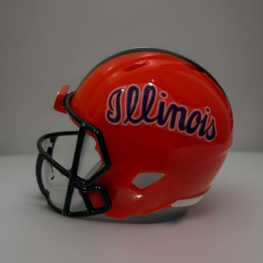 Custom Illinois Fighting Illini Pocket Pro Helmet