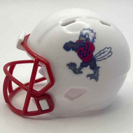 Custom Liberty Flames Pocket Pro Helmet White Conference USA