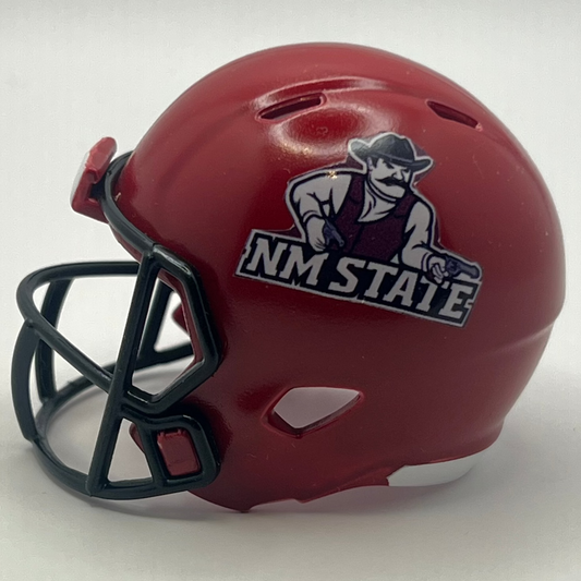 Custom New Mexico State Aggies Pocket Pro Helmet Maroon Conference USA