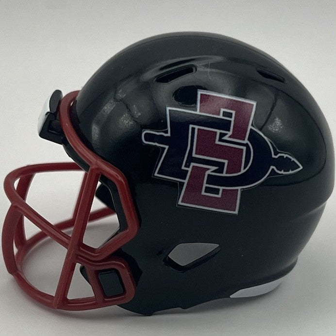 Custom San Diego State Aztecs Pocket Pro Helmet Black Pac-12
