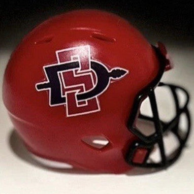 Custom San Diego State Aztecs Pocket Pro Helmet Red Pac-12
