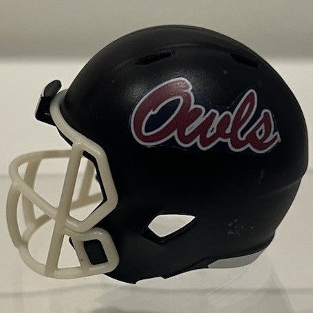 Custom FAU Owls Pocket Pro Helmet Navy Blue American Conference