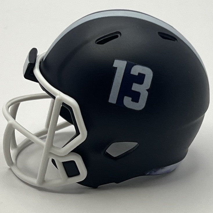 Custom Georgia Southern Eagles Pocket Pro Helmet Navy Blue Sun Belt