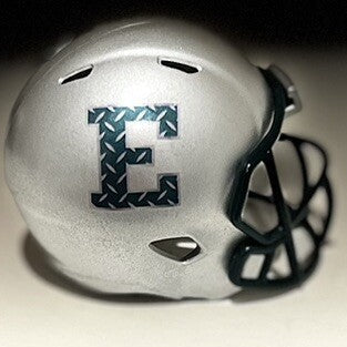Custom Eastern Michigan Eagles Pocket Pro Helmet Silver MAC
