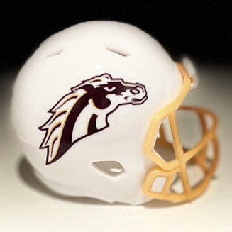 Custom Western Michigan Broncos Pocket Pro Helmet White MAC