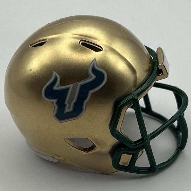 Custom USF Bulls Pocket Pro Helmet Gold American Conference Pocket Pro – Pocket Pro Nation