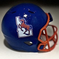 Custom Boise State Broncos Pocket Pro Helmet Blue Pac-12