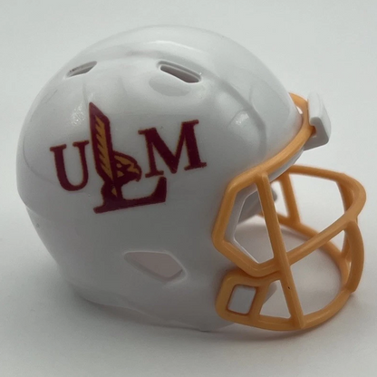 Custom ULM Warhawks Pocket Pro Helmet White Sun Belt