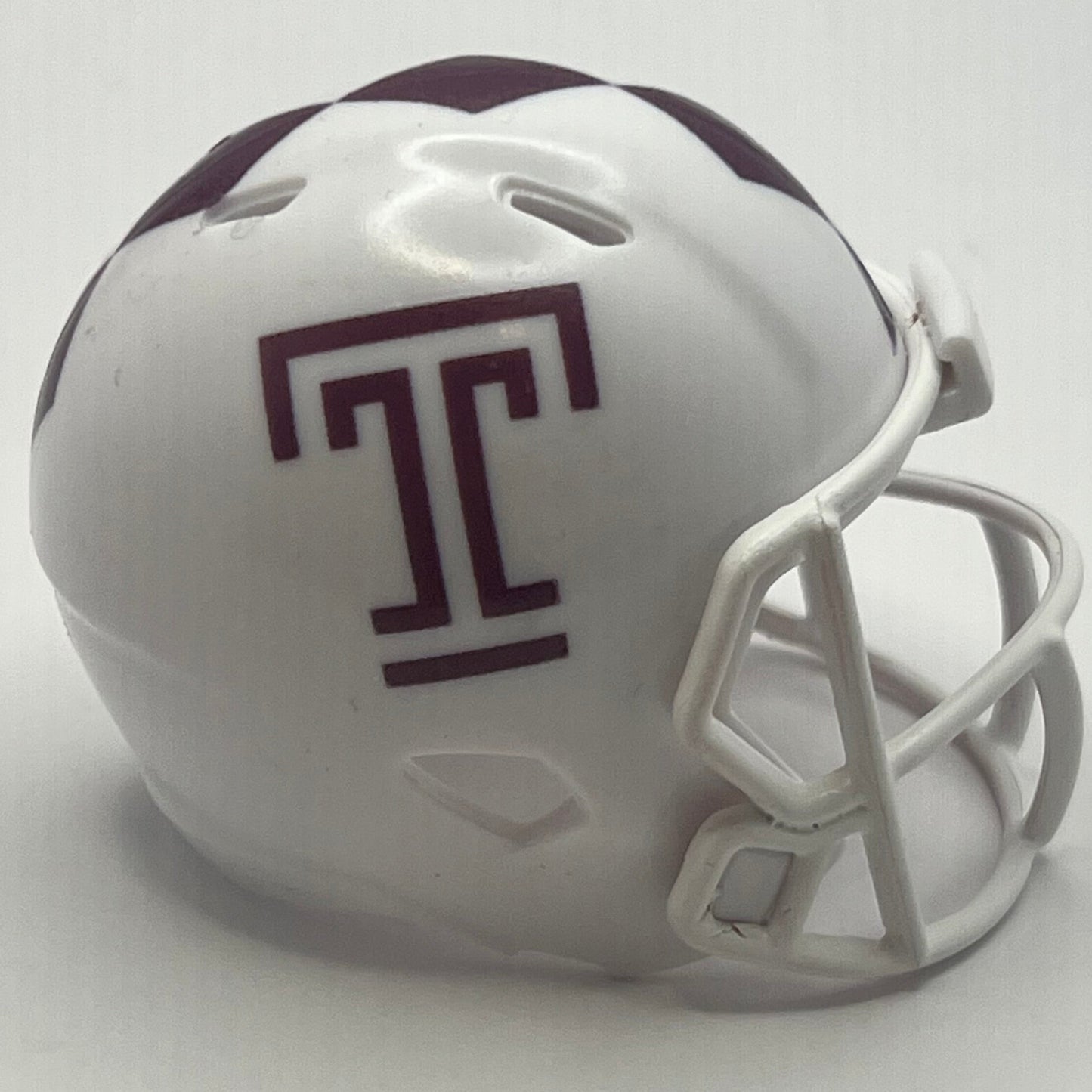 Custom Temple Owls Pocket Pro Helmet White American Conference