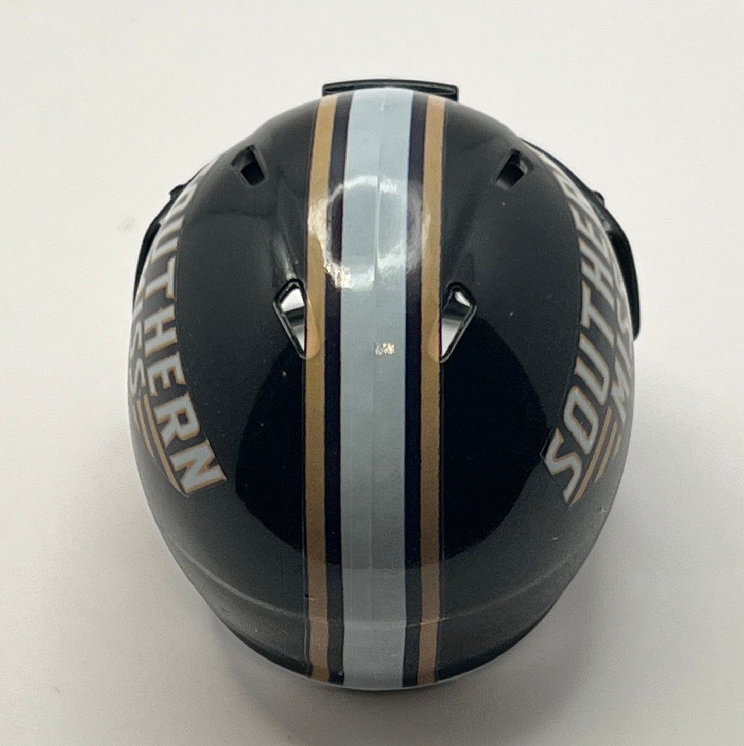 Custom Southern Miss Golden Eagles Pocket Pro Helmet Black Sun Belt