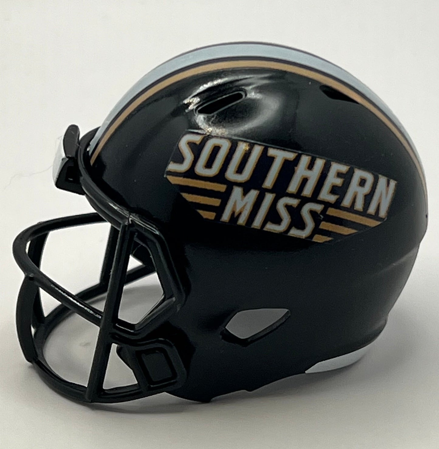 Custom Southern Miss Golden Eagles Pocket Pro Helmet Black Sun Belt