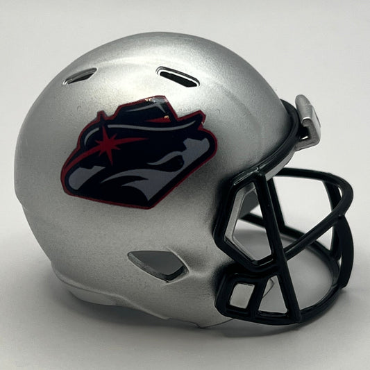 Custom UNLV Rebels Pocket Pro Helmet Silver Mountain West