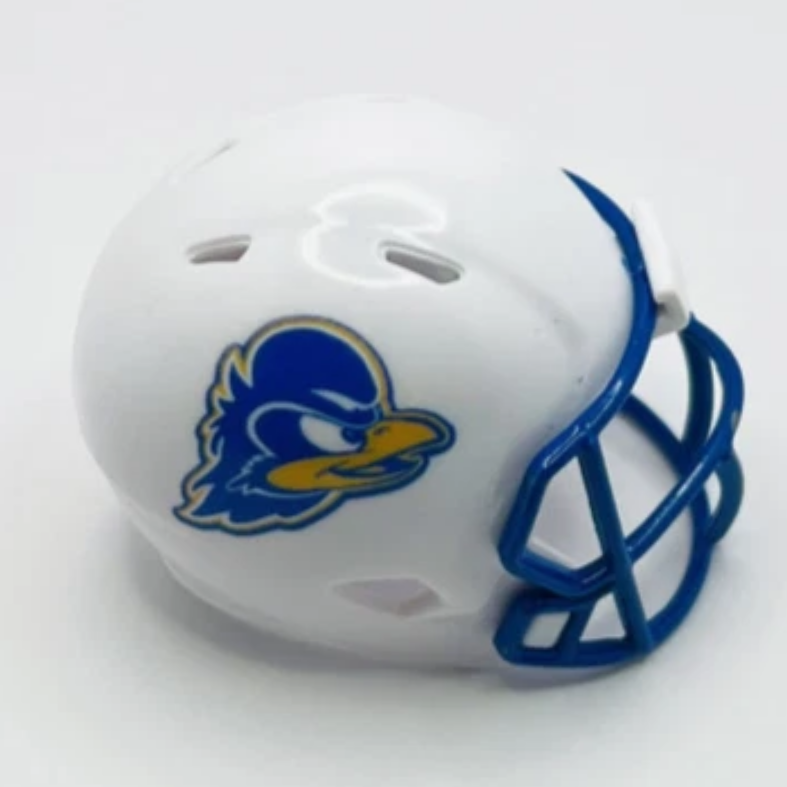Custom Delaware Fightin' Blue Hens Pocket Pro Helmet White Conference – Pocket Pro Nation