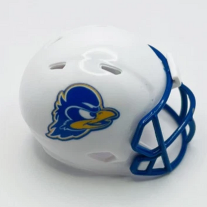 Custom Delaware Fightin’ Blue Hens Pocket Pro Helmet White Conference USA