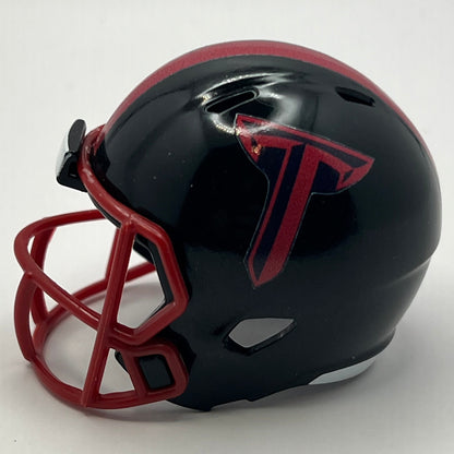 Custom Troy Trojans Pocket Pro Helmet Black Sun Belt