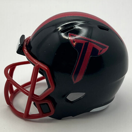 Custom Troy Trojans Pocket Pro Helmet Black Sun Belt