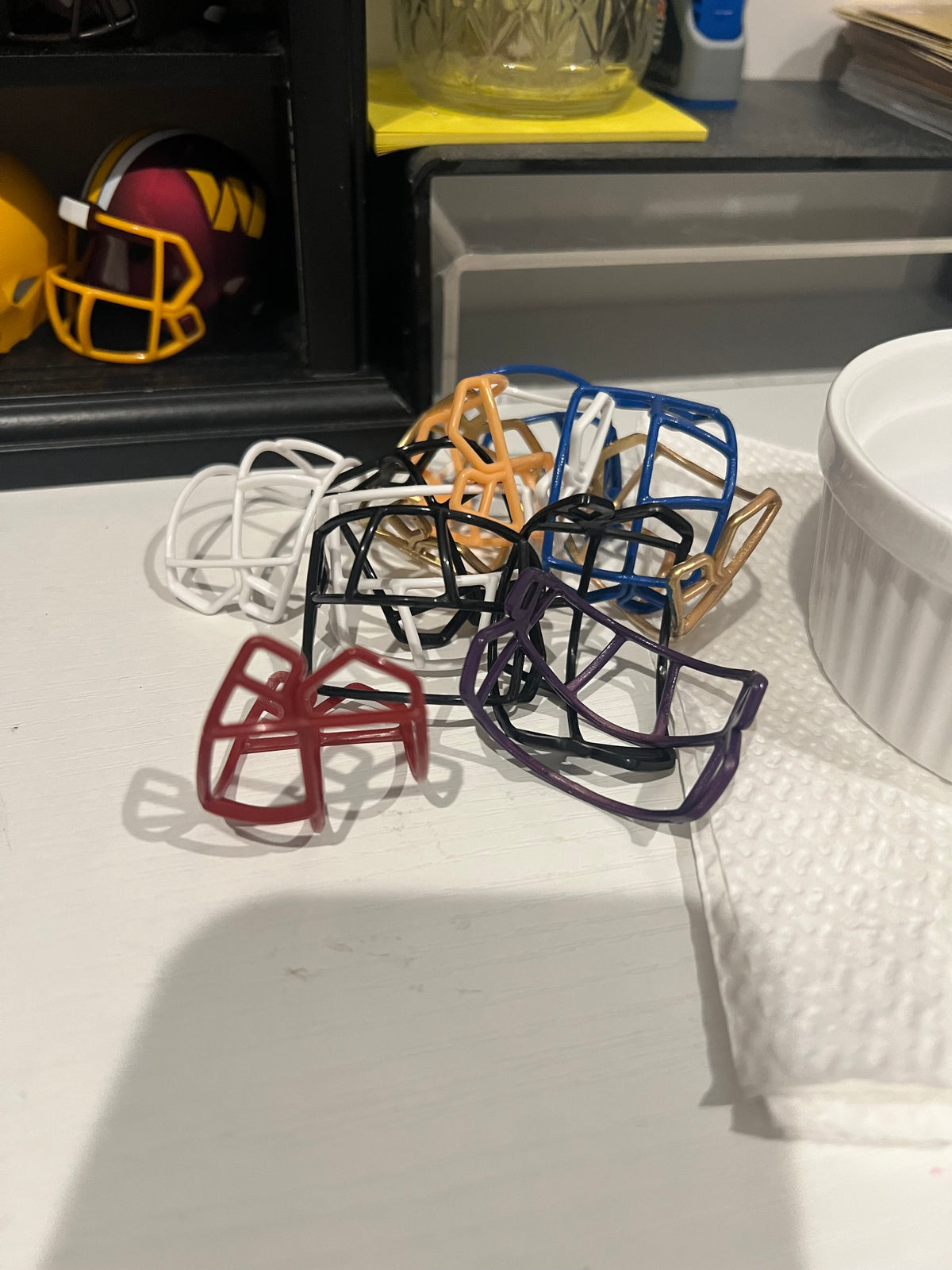 Custom lot of 12 helmets fantasy league
