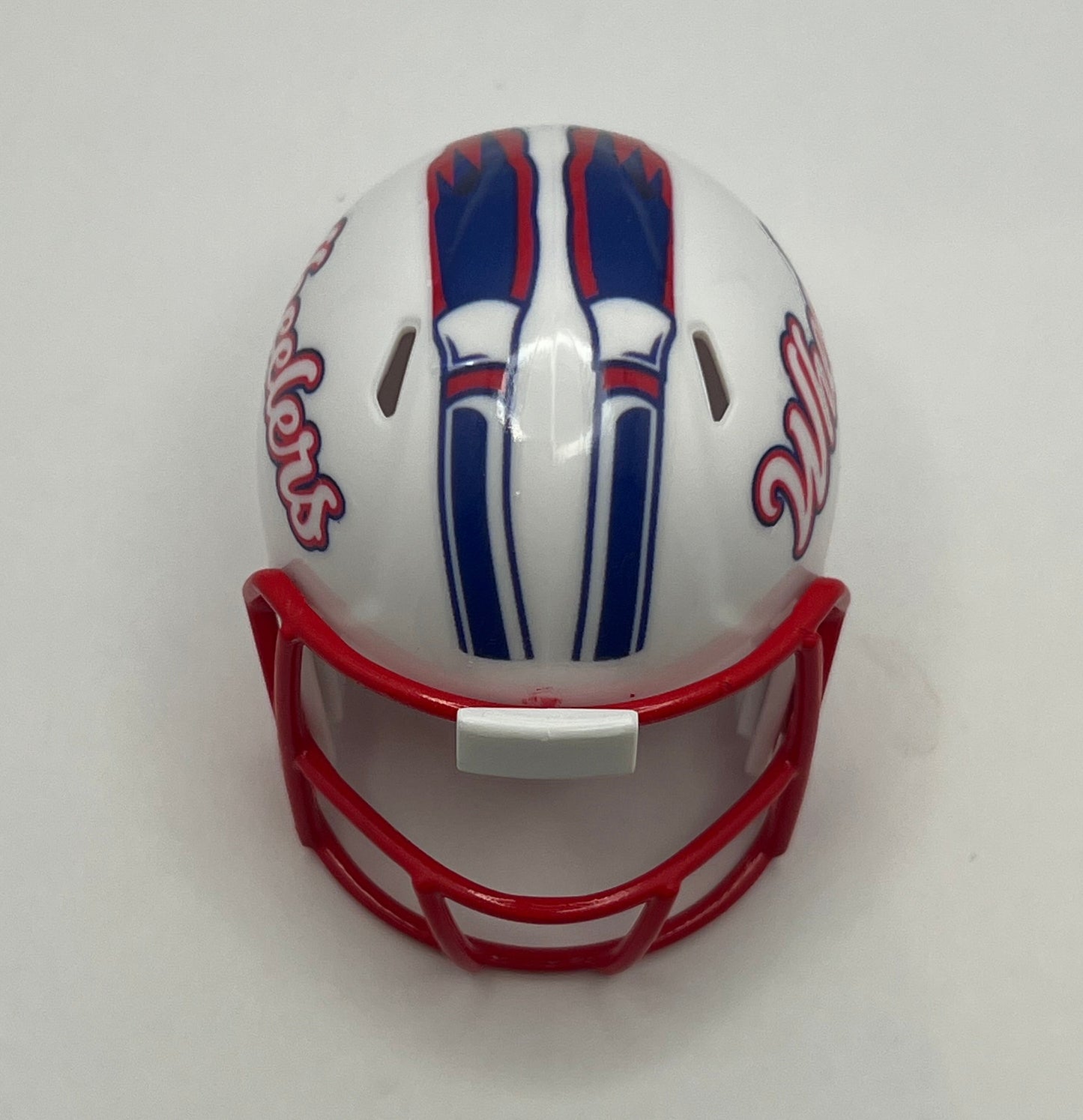 Custom Quad City Steamwheelers Pocket Pro Helmet Indoor Football League