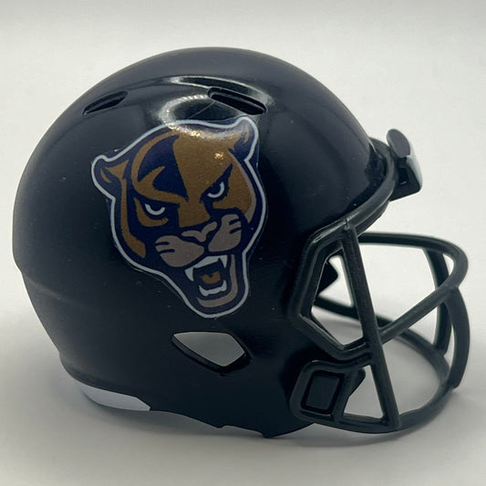 Custom FIU Panthers Pocket Pro Helmet Navy Blue Conference USA