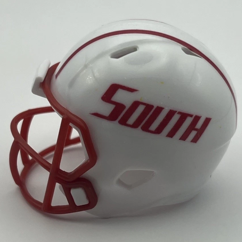 Custom South Alabama Jaguars Pocket Pro Helmet White Sun Belt