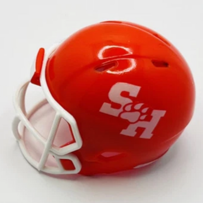 Custom Sam Houston Bearkats Pocket Pro Helmet Orange Conference USA