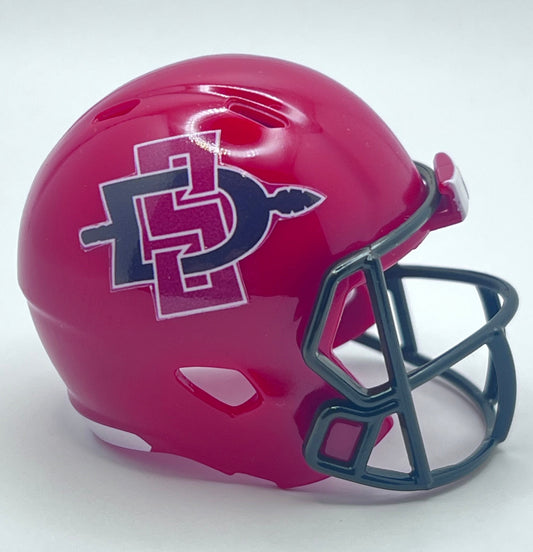 Custom San Diego State Aztecs Pocket Pro Helmet Red Pac-12