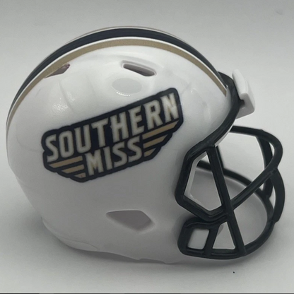 Custom Southern Miss Golden Eagles Pocket Pro Helmet White Sun Belt
