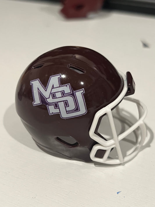 Custom Mississippi State Pocket Pro Helmet Brown