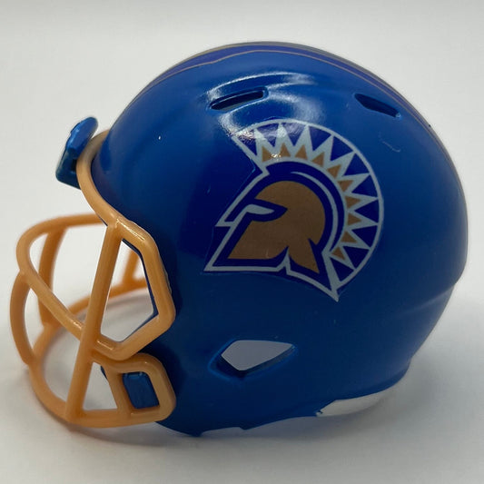 Custom San Jose State Spartans Pocket Pro Helmet Blue Mountain West