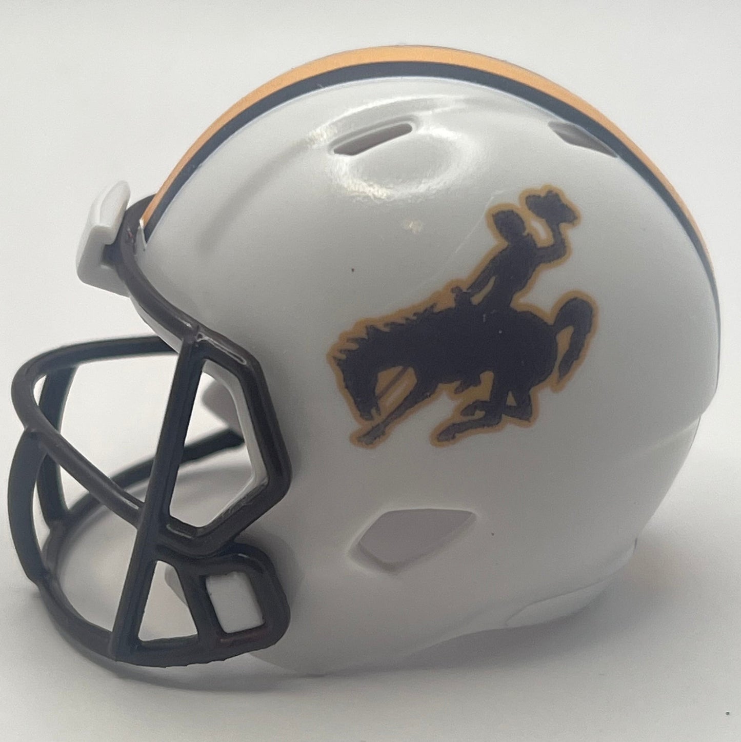 Custom Wyoming Cowboys Pocket Pro Helmet White Mountain West