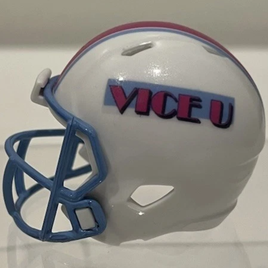 Custom FIU Panthers Pocket Pro Helmet White Conference USA