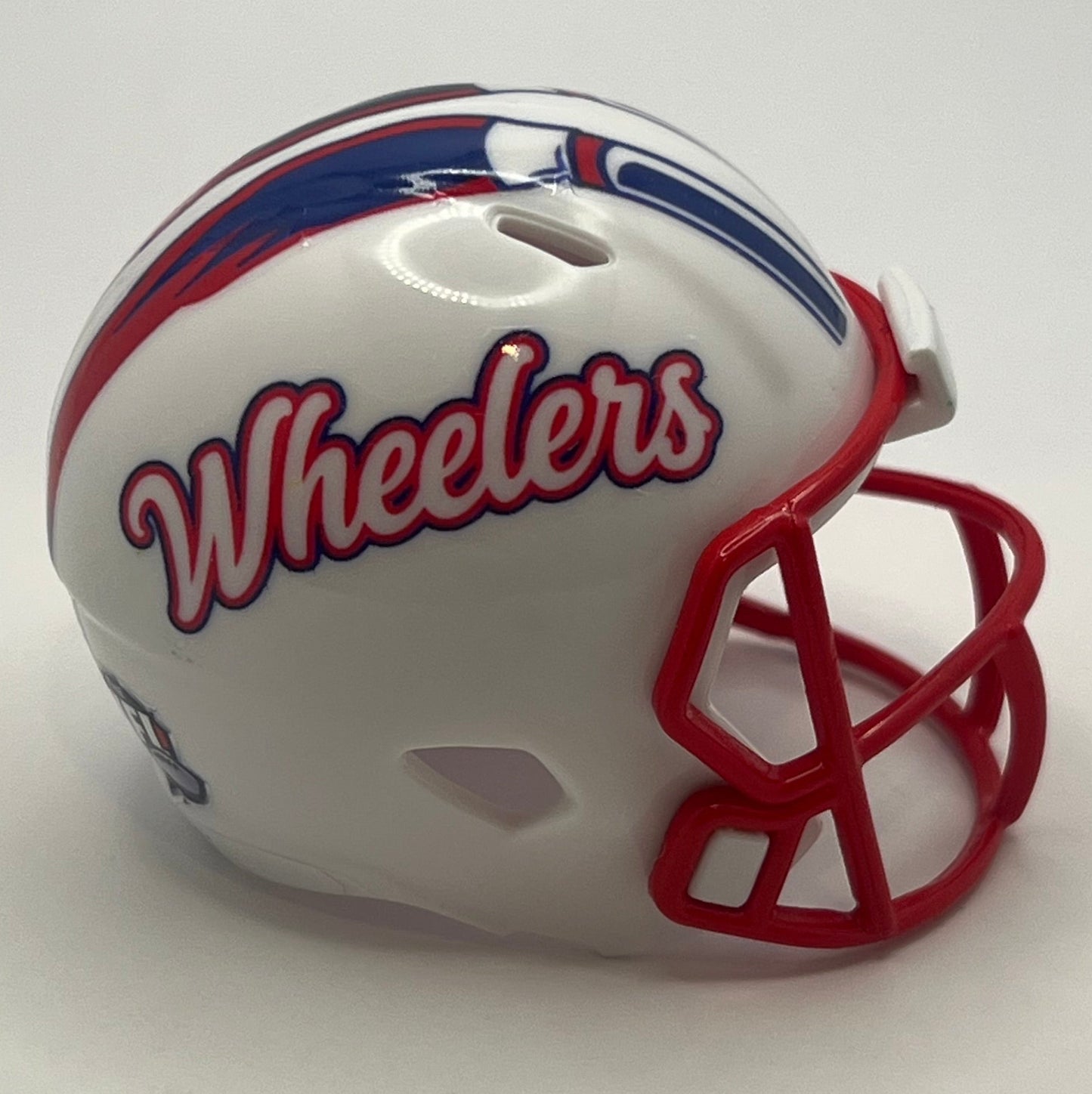 Custom Quad City Steamwheelers Pocket Pro Helmet Indoor Football League