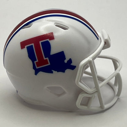 Custom Louisiana Tech Bulldogs Pocket Pro Helmet White Sun Belt