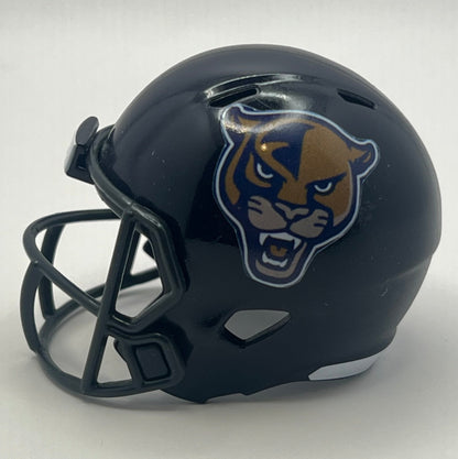 Custom FIU Panthers Pocket Pro Helmet Navy Blue Conference USA