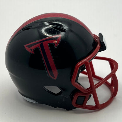 Custom Troy Trojans Pocket Pro Helmet Black Sun Belt