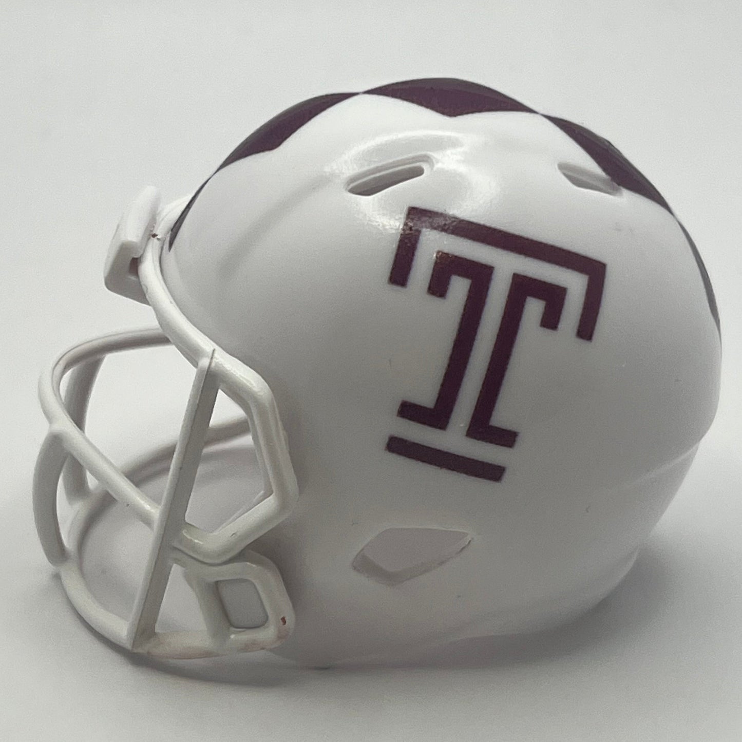 Custom Temple Owls Pocket Pro Helmet White American Conference