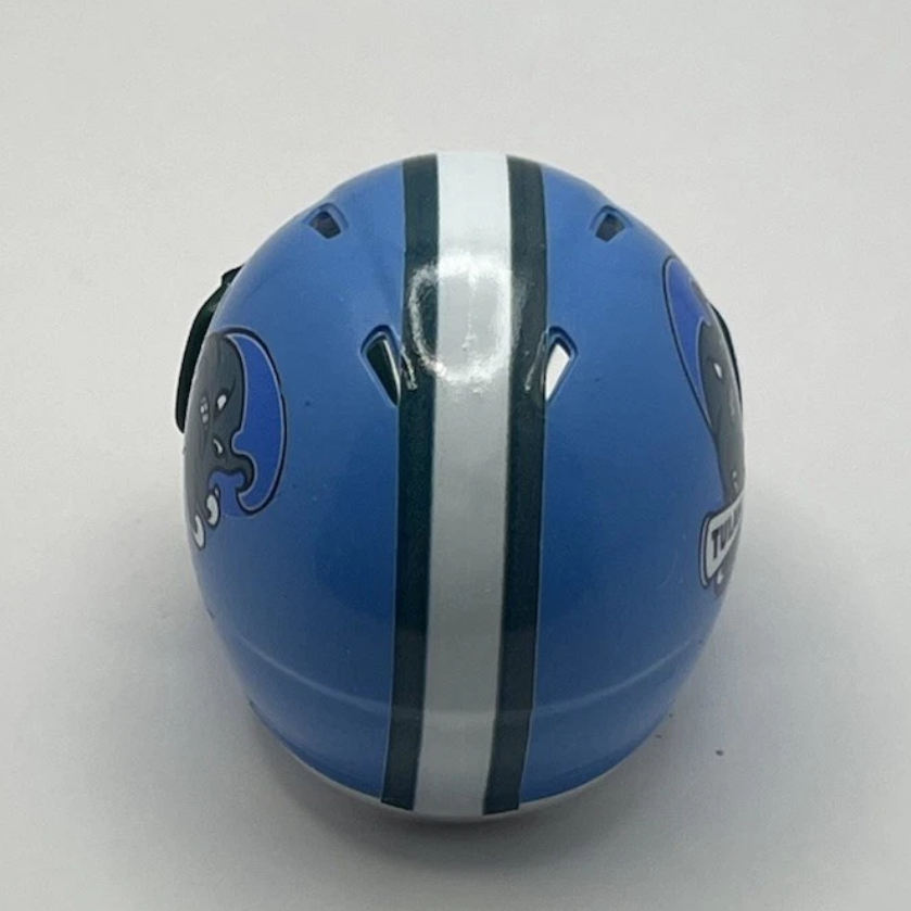 Custom Tulane Green Wave Pocket Pro Helmet Baby Blue American Conference