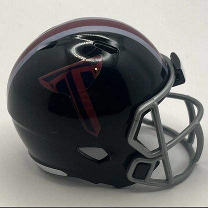 Custom Troy Trojans Pocket Pro Helmet Black Sun Belt