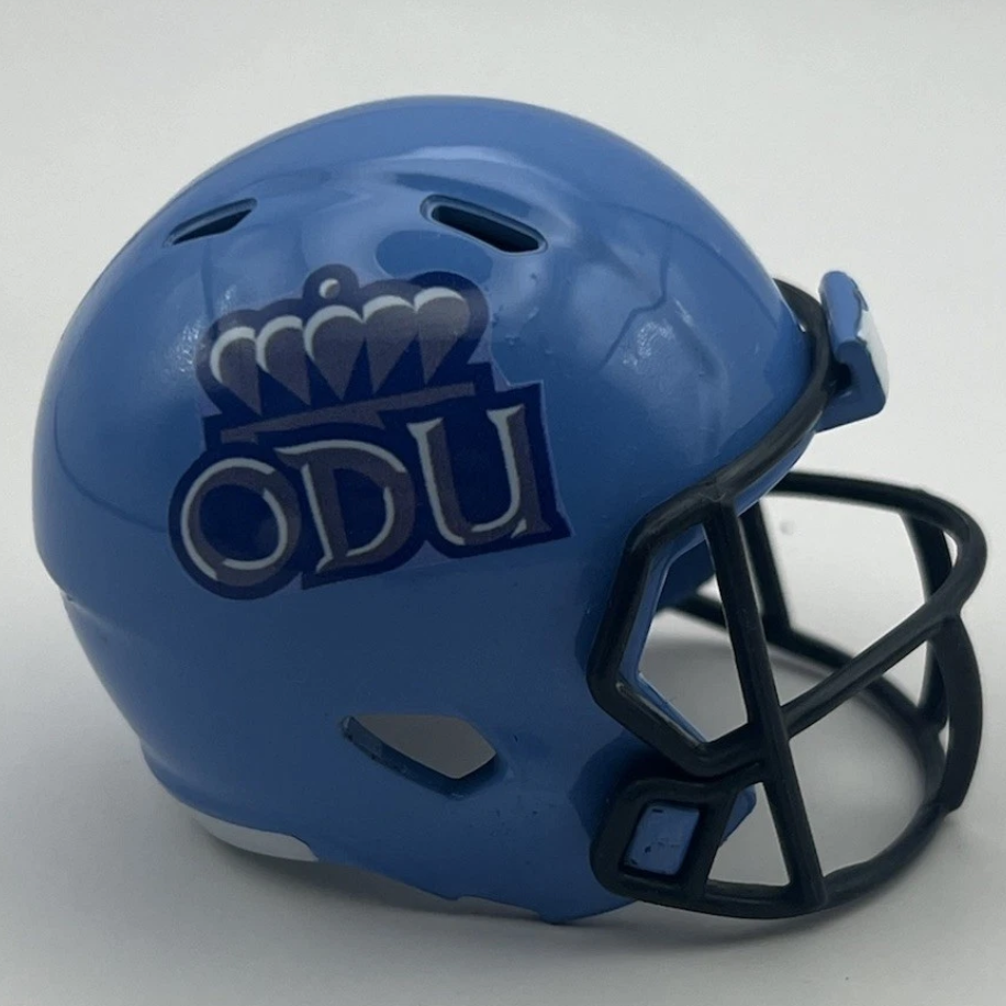 Custom Old Dominion Monarchs Pocket Pro Helmet Baby Blue Sun Belt