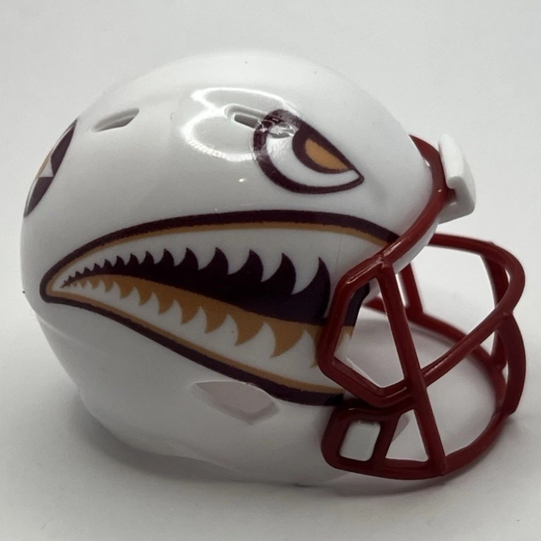 Custom ULM Warhawks Pocket Pro Helmet White Sun Belt