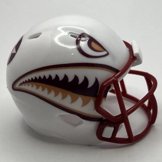 Custom ULM Warhawks Pocket Pro Helmet White Sun Belt