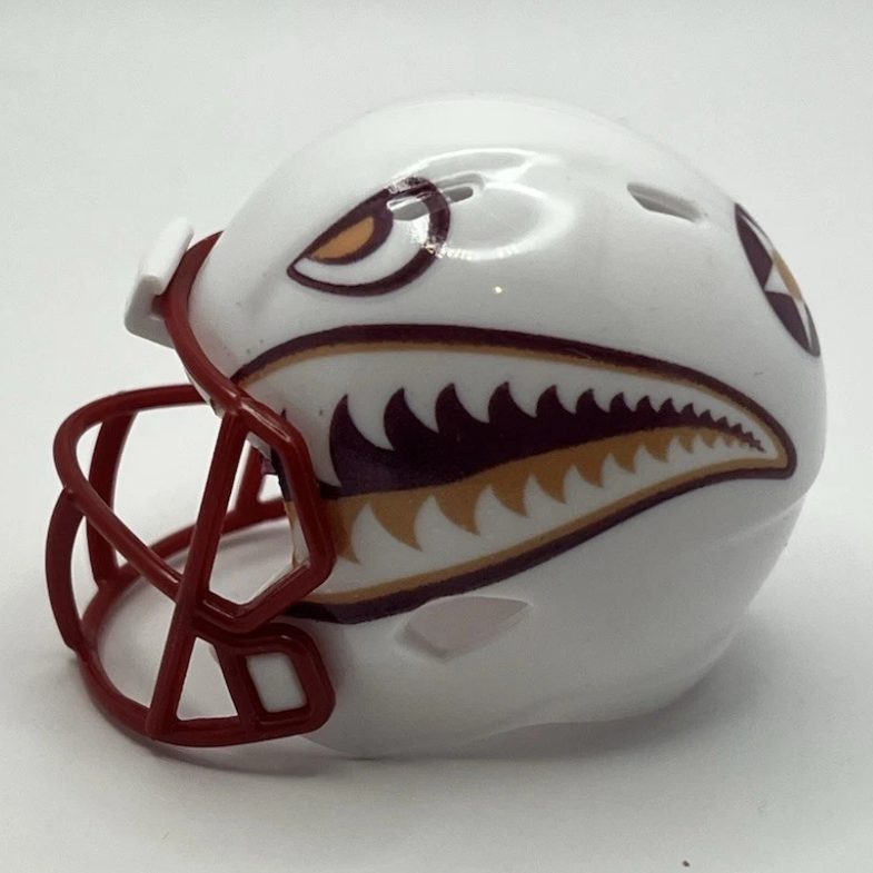 Custom ULM Warhawks Pocket Pro Helmet White Sun Belt
