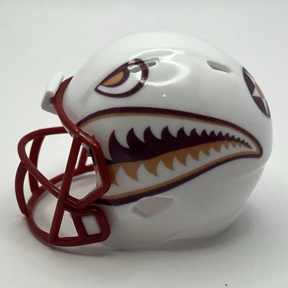 Custom ULM Warhawks Pocket Pro Helmet White Sun Belt