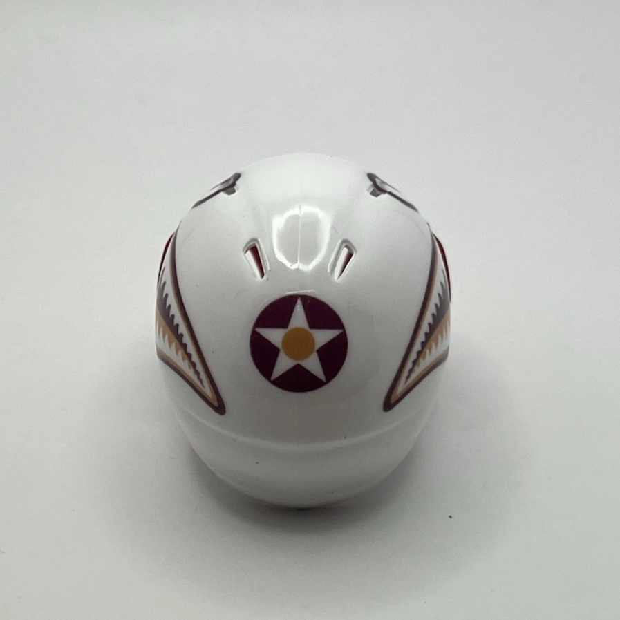Custom ULM Warhawks Pocket Pro Helmet White Sun Belt