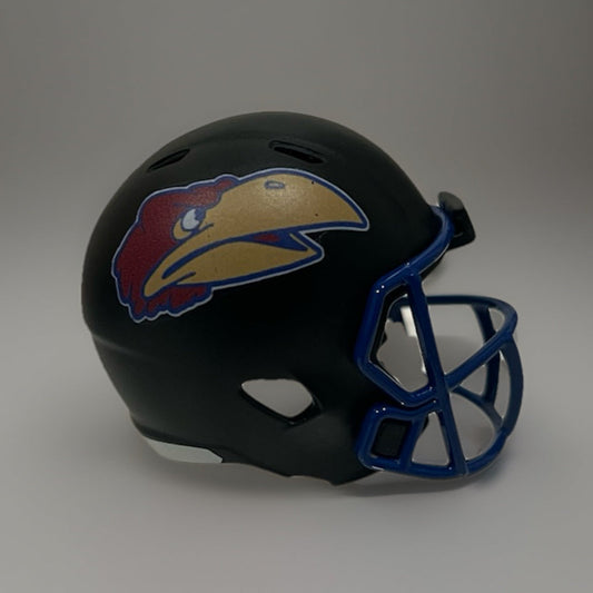 Custom Kansas Jayhawks Pocket Pro Helmet